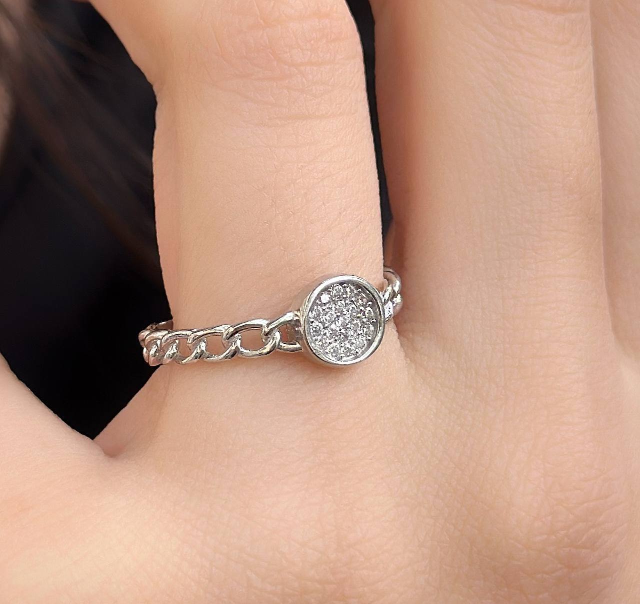 انگشتر جواهری نقره زنانه کد 10787