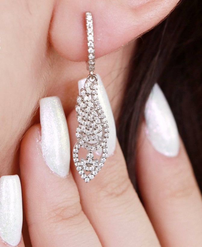 سرویس نقره جواهری زنانه کد 60256