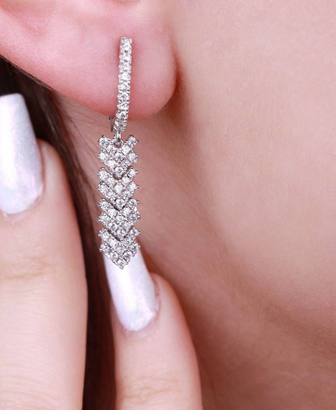 سرویس نقره جواهری زنانه کد 60288