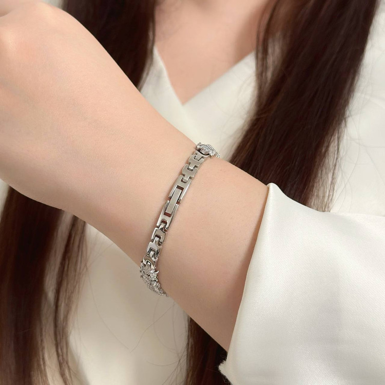 ساعت نقره جواهری زنانه کد 80282