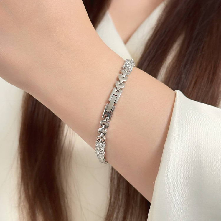 ساعت نقره جواهری زنانه کد 80284