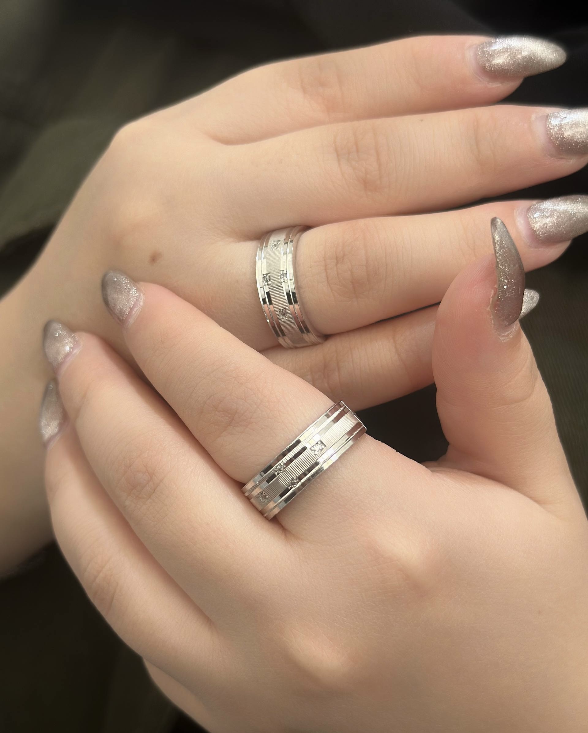 حلقه ست ازدواج نقره کد 00215