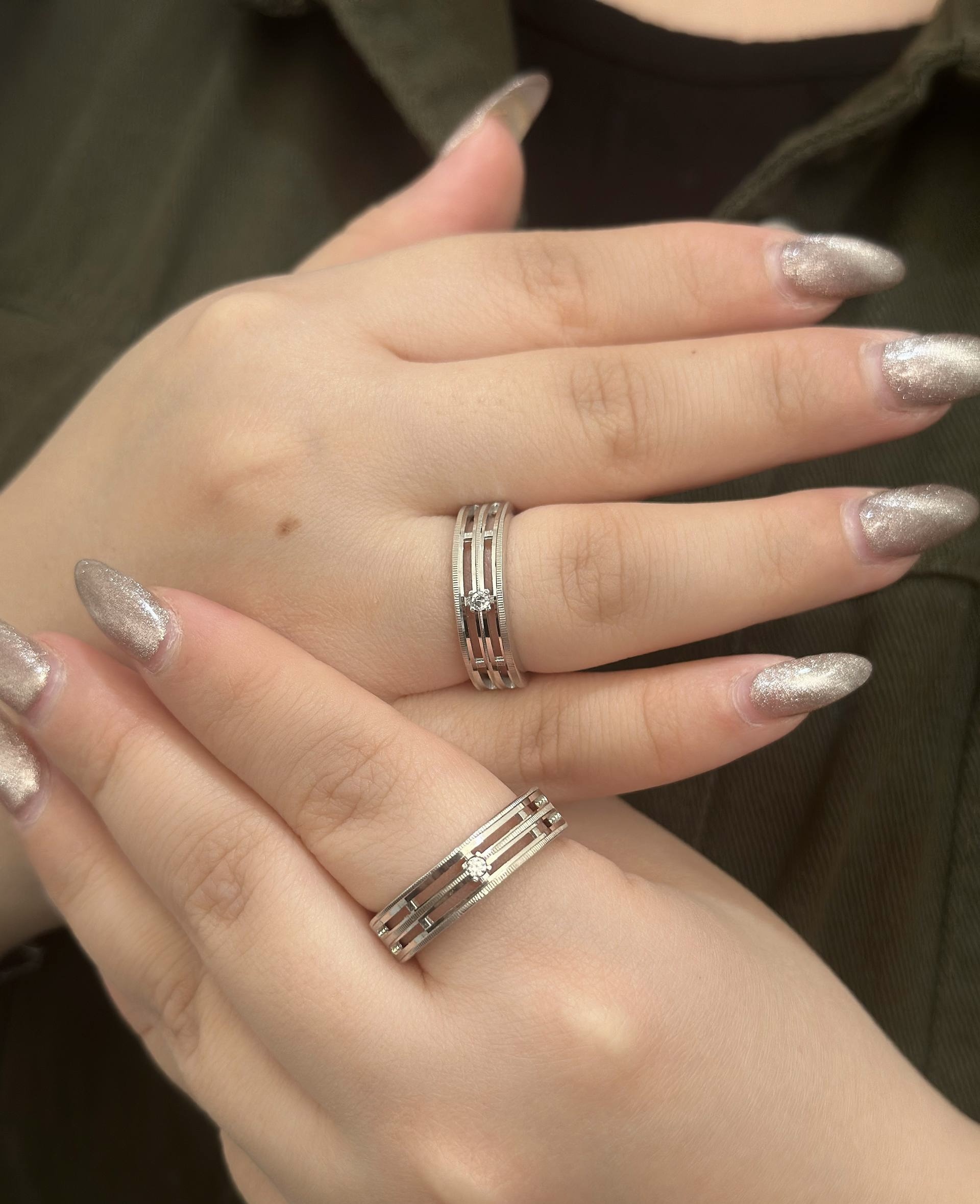 حلقه ست ازدواج نقره کد 00229