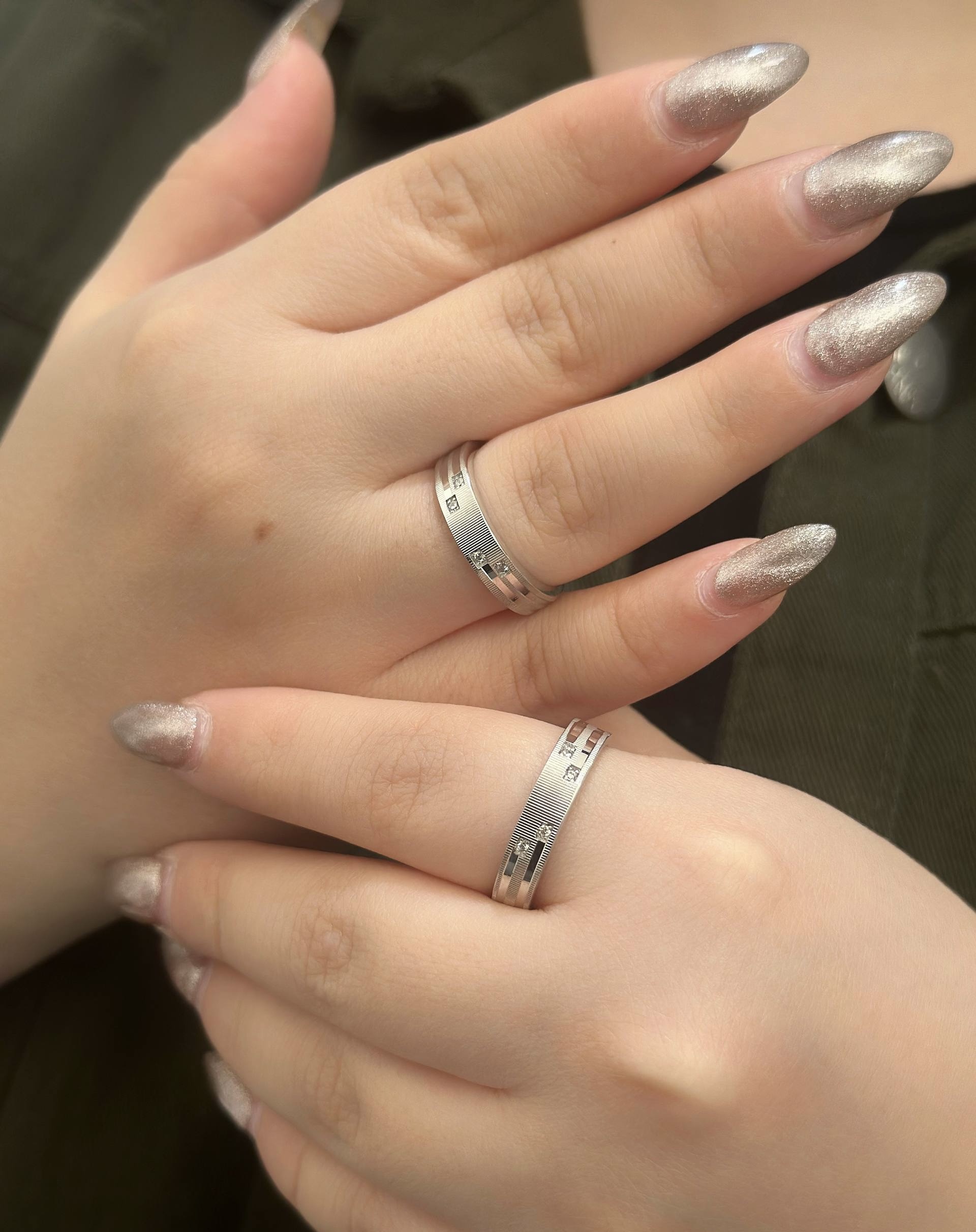 حلقه ست ازدواج نقره کد 00235