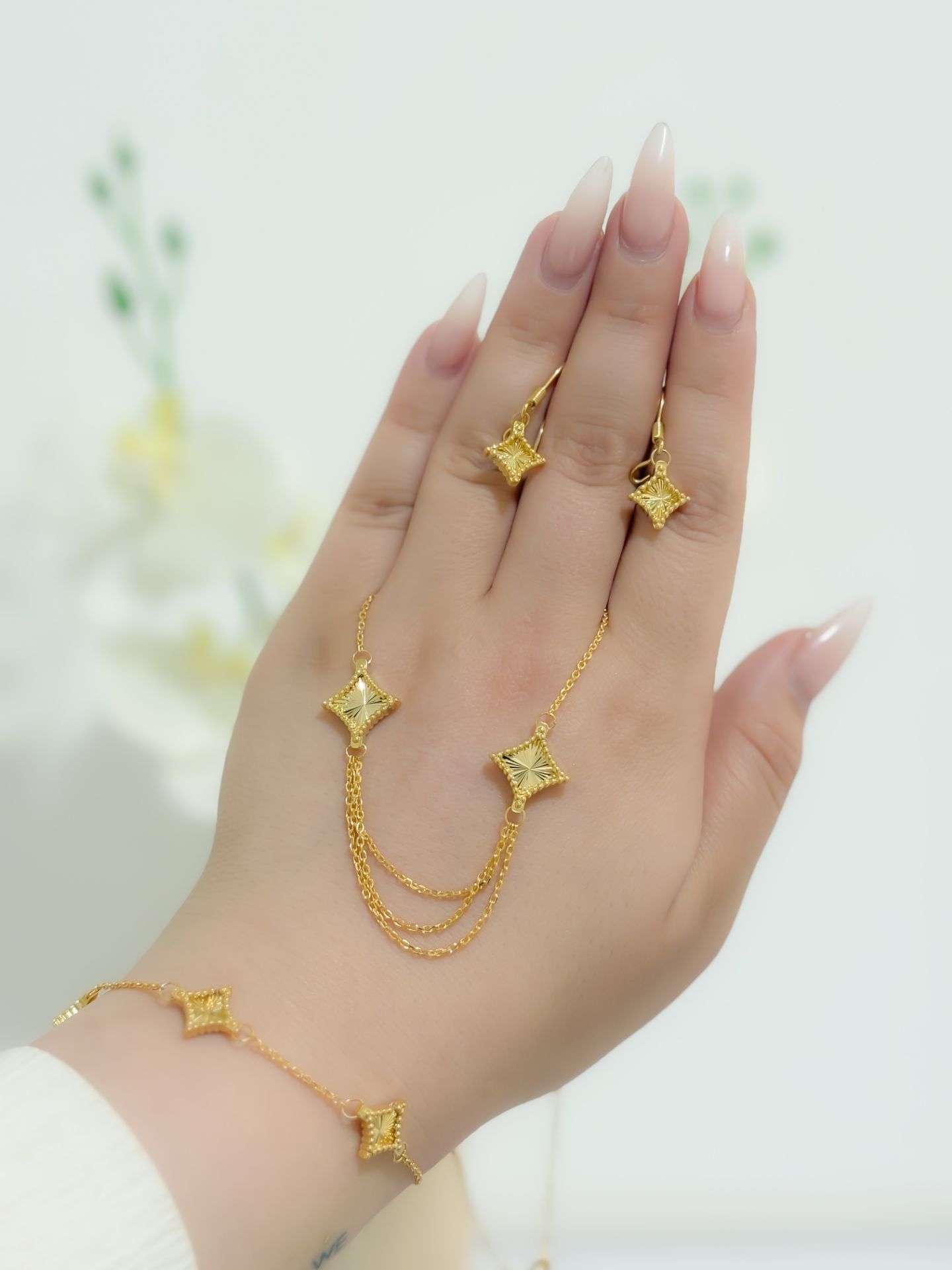 سرویس نقره روبرتو کویین تراش جواهری زنانه کد 60802