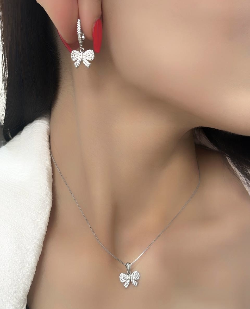 نیمست نقره جواهری کد 00682