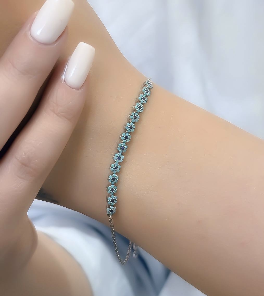 دستبند نقره زنانه کد 30784