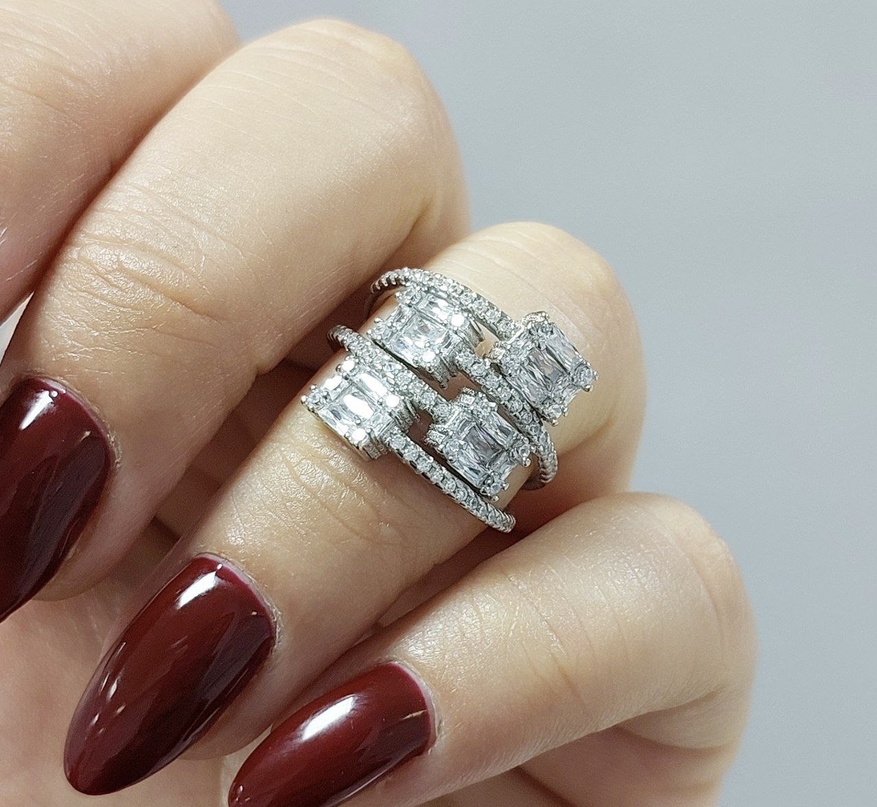 انگشتر نقره امرالدکات جواهری کد 11396